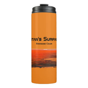 Termo Superficie de Titan (blanco con trímito de oro)