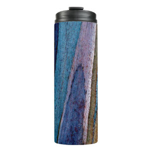 Termo Superficie pintada de azul y marrón