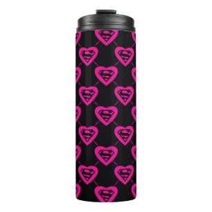 Termo Supergirl Hearts Diagonal Pattern