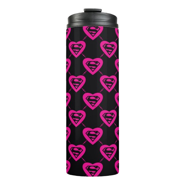 Termo Supergirl Hearts Diagonal Pattern (Anverso)