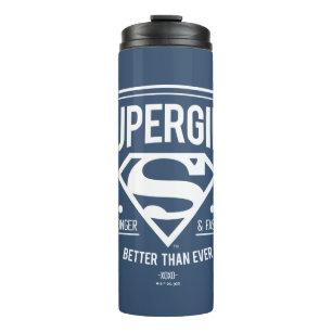 Termo Supergirl mejor que nunca retro gráfico