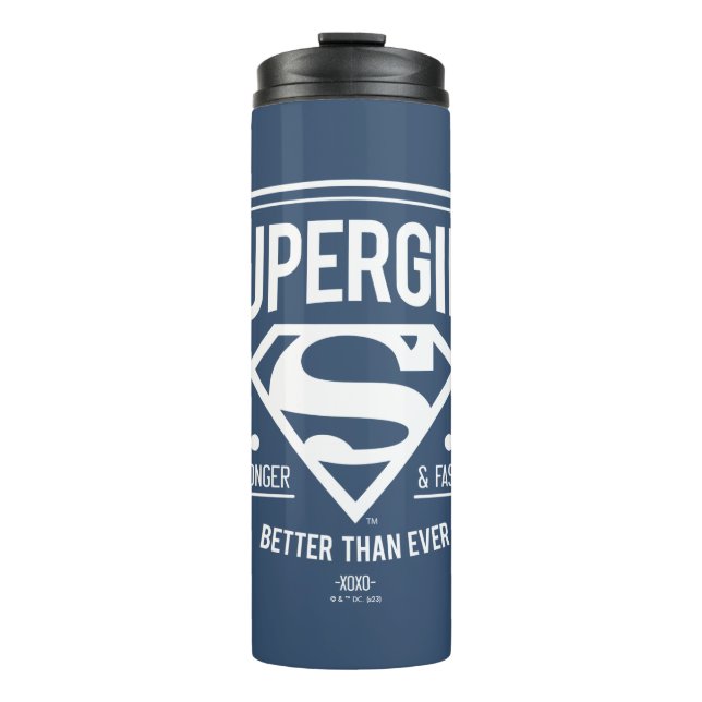 Termo Supergirl mejor que nunca retro gráfico (Anverso)