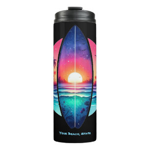 Termo Surfboard en el atardecer