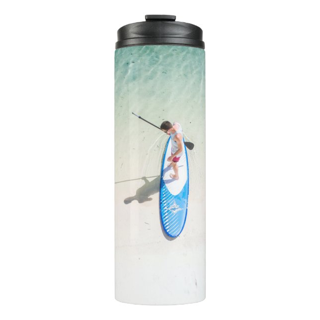 Termo Surfear en la playa (Anverso)
