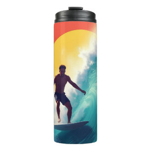 Termo Surfista al atardecer