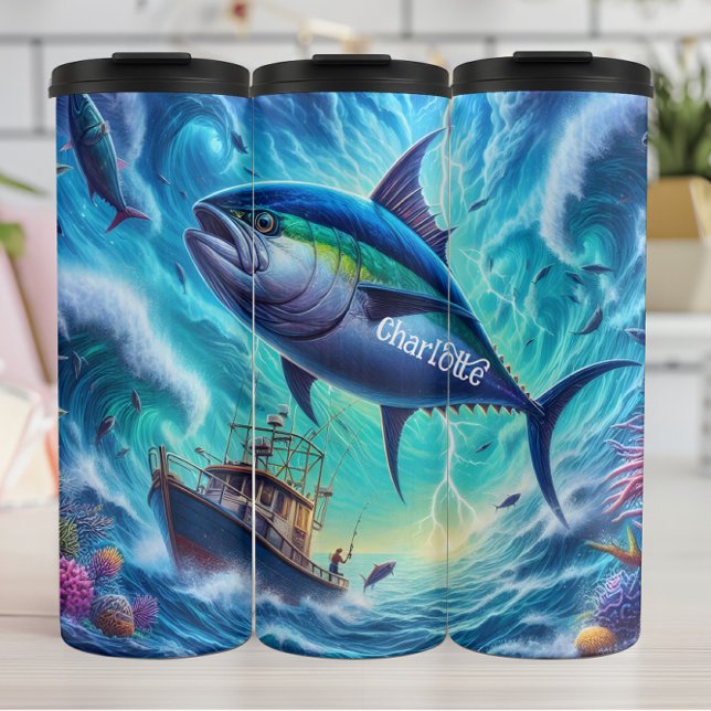 Termo Surge del atún: barco, tormenta, energía oceánica (Subido por el creador)