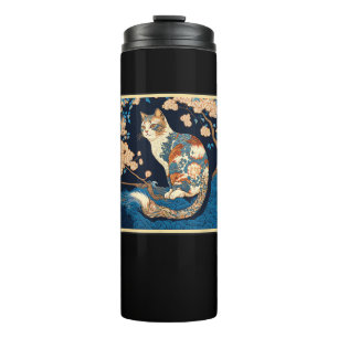 Termo Surrealismo japonés pintando al gato de la mascara