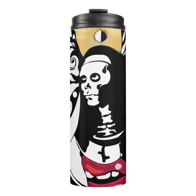 Termo Surrealismo monocromo: Animar el diseño gótico (Anverso)