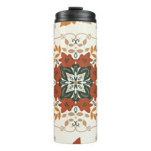 Termo Susurros de otoño: mezcla geométrica floral