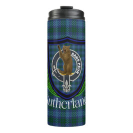 Termo Sutherland Scottish Clan Tartan & Crest