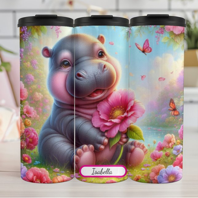 Termo Sweet Hippo: Bliss Jardín de Mariposa (Subido por el creador)