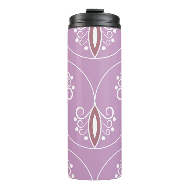 Termo Swirling Elegance: Geométrica de época (Anverso)