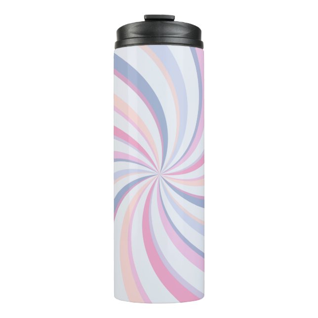 Termo Swirls Peach Blue Rosa (Anverso)