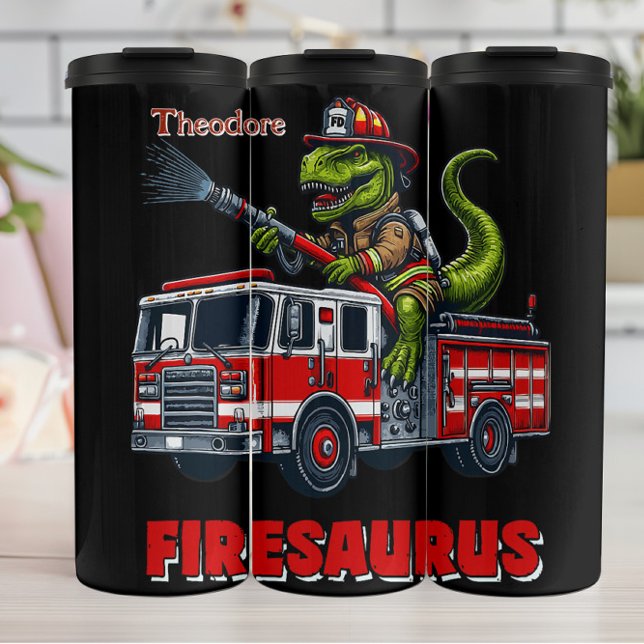Termo T-Rex Firefighter Design (Subido por el creador)