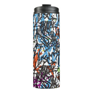 Termo tags seamless pattern. Graffiti background.art,pat
