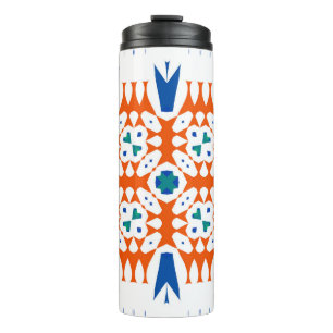 Termo Talavera mexicana ornamental tradicional. Dibujo d
