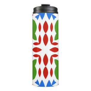 Termo Talavera mexicana ornamental tradicional. Dibujo d