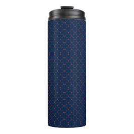 Termo Tall blue travel mug with a black lid