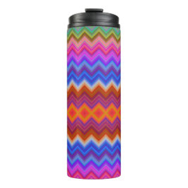 Termo Tall travel mug with a vibrant zigzag pattern 