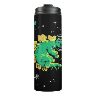 Termo Tan Verde Stegosaurus Dinos En El Espacio