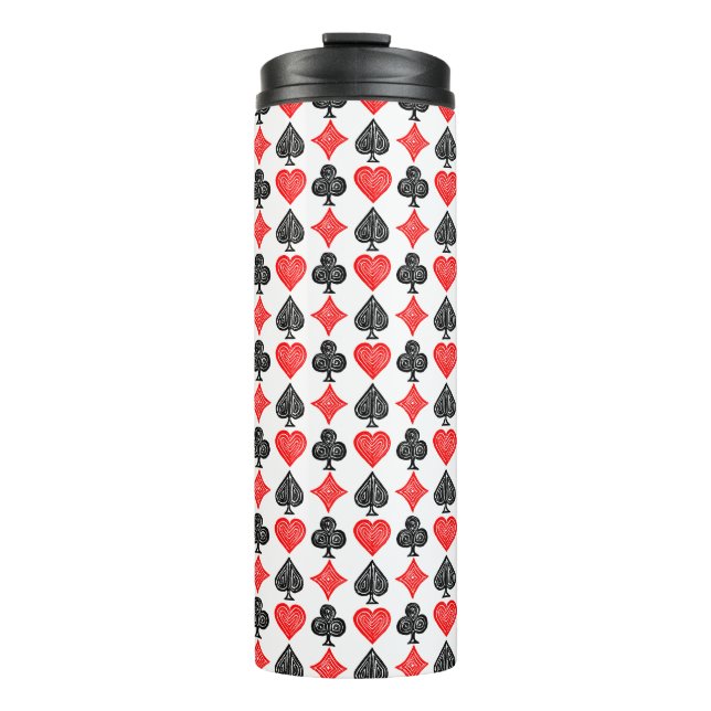 Termo Tarjeta de reproducción negra/blanca/roja Todos lo (Anverso)