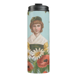 Termo Tarjeta de San Valentín alemana retro kitsch, 1884