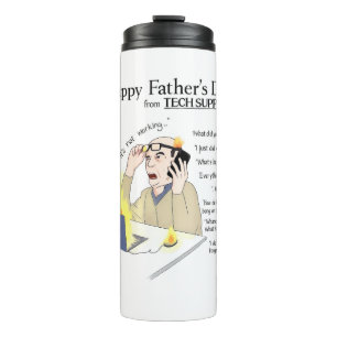 Termo Tarjeta divertida del Día del Padre, Soporte técni