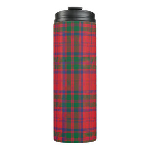 Termo Tartan azul verde rojo de cuadros del clan Grant