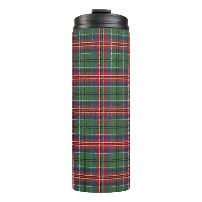 Termo Tartan Clan MacCulloch Plaid Green Red Blue Check (Anverso)