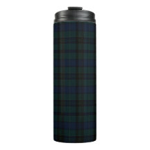 Tartan Clásico Black Watch Verde Oscuro Azul Marin