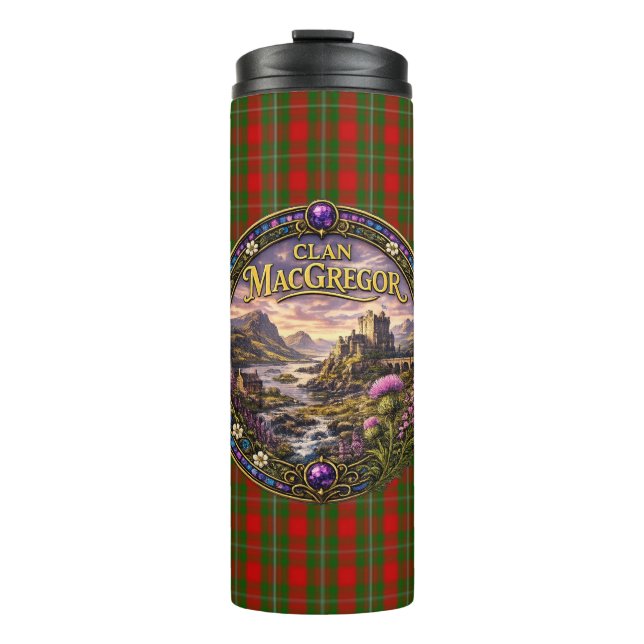 Termo Tartan del Clan Escocés MacGregor (Anverso)