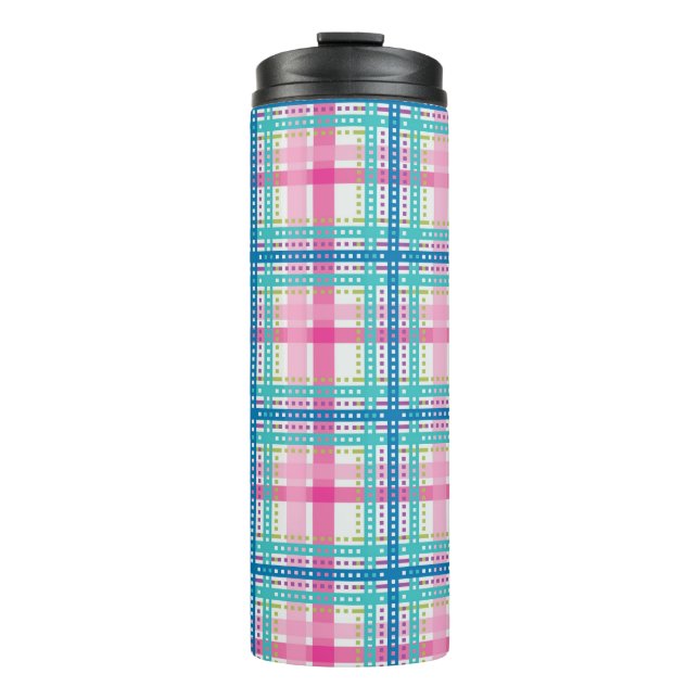 Termo Tartán, modelo de la tela escocesa (Anverso)