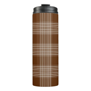 Termo Tartán Patrón Tejido Tumbler térmico