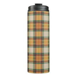 Termo Tartan Plaid Patrón Cosecha Otoño Cálido
