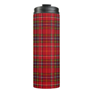 Termo Tartan Royal Stewart Rojo Dorado Cuadros Escoceses