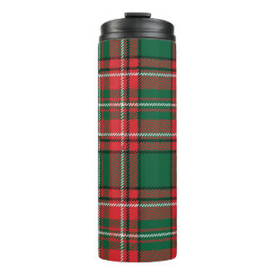 Termo Tartán tradicional: tónica rojizo-verde de yeso.
