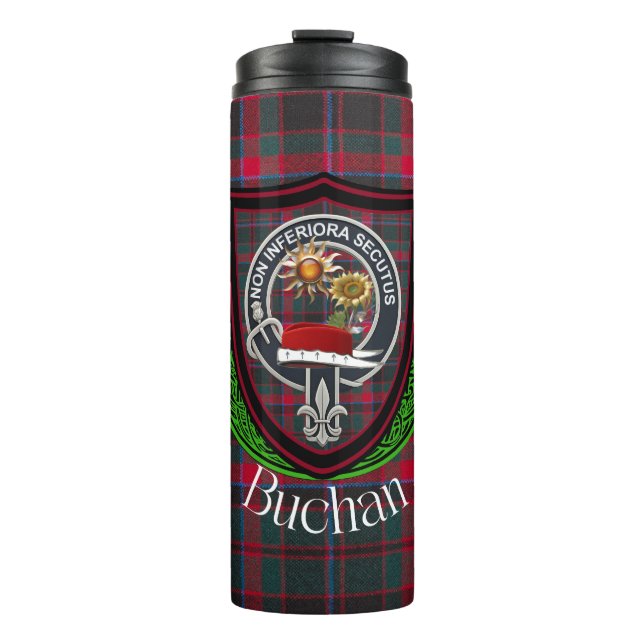 Termo Tartan y Cresta del Clan Escocés Buchan (Anverso)