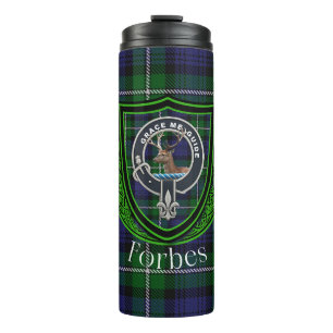 Termo Tartan y Cresta del Clan Escocés Forbes