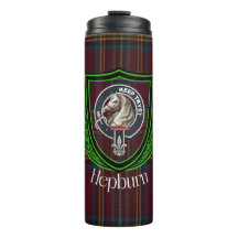 Tartan y Cresta del Clan Escocés Hepburn