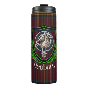 Termo Tartan y Cresta del Clan Escocés Hepburn