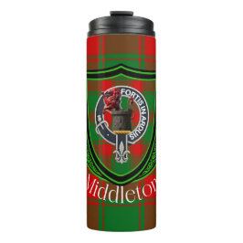 Termo Tartan y Cresta del Clan Escocés Middleton