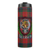 Tartan y Cresta del Clan Escocés Nicolson