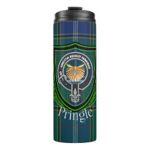 Tartan y Cresta del Clan Escocés Pringle
