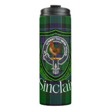 Tartan y Cresta del Clan Escocés Sinclair