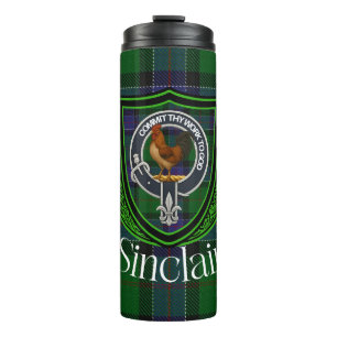 Termo Tartan y Cresta del Clan Escocés Sinclair