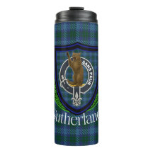 Tartan y Cresta del Clan Escocés Sutherland