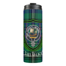 Tartan y Cresta del Clan Escocés Wood