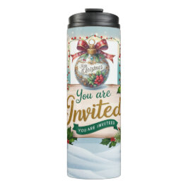 Termo Tasse de Noël "You're Invited"