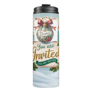 Termo Tasse de Noël "You're Invited"