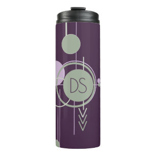 Termo Tattoos Linework   Personalizado bohemio morado ve